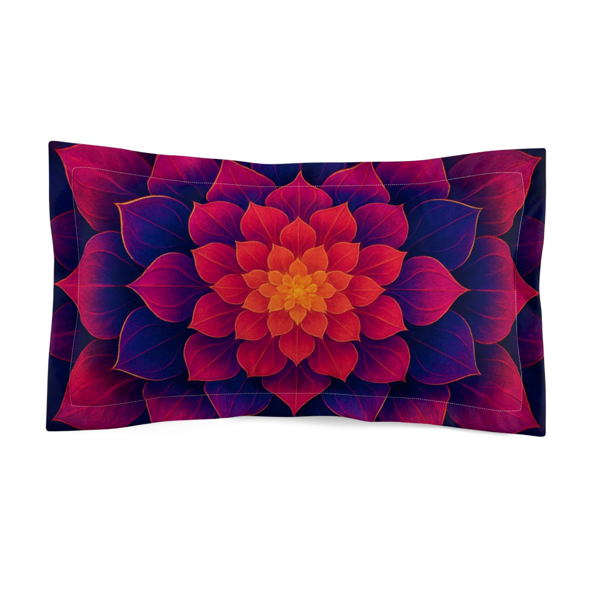 Petal Aperture Kaleidoscope stylish throw pillows