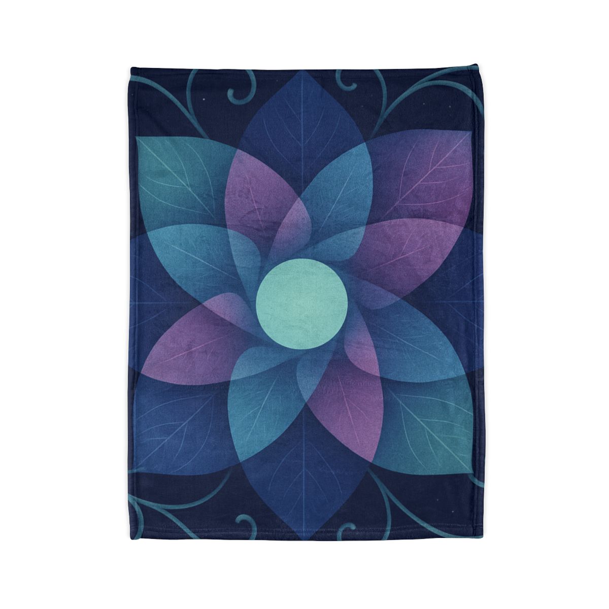 Petal Aperture Kaleidoscope personalized cozy blankets