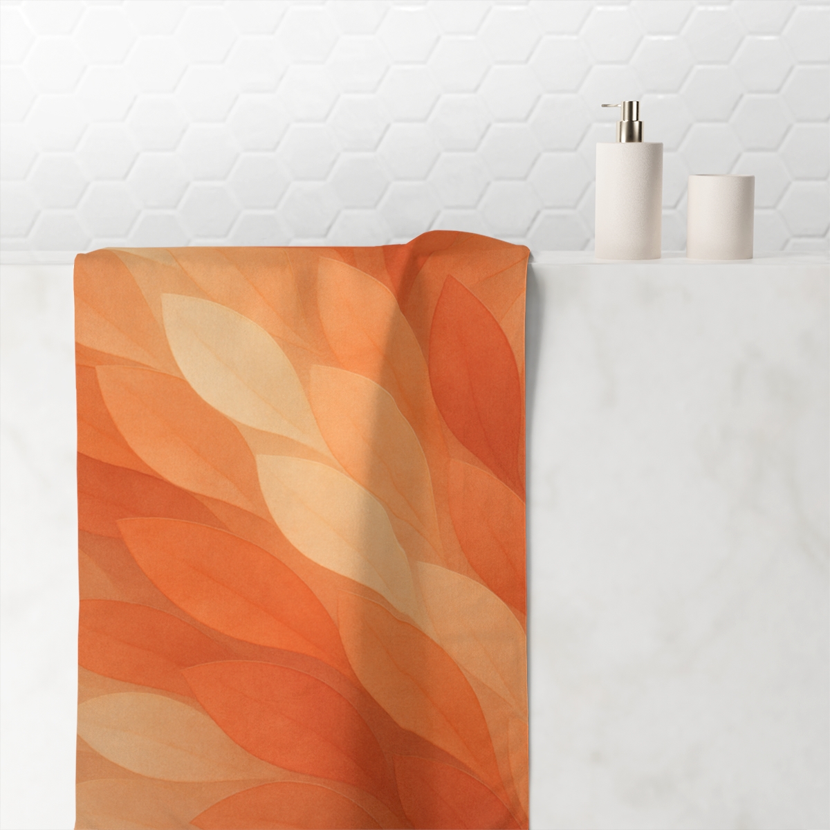 Petal Cascade Overlay unique gift towels