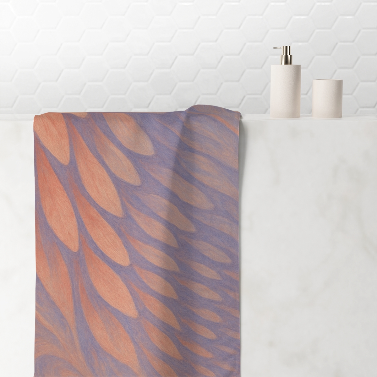 Petal Cascade Rhythm trendy hand towels