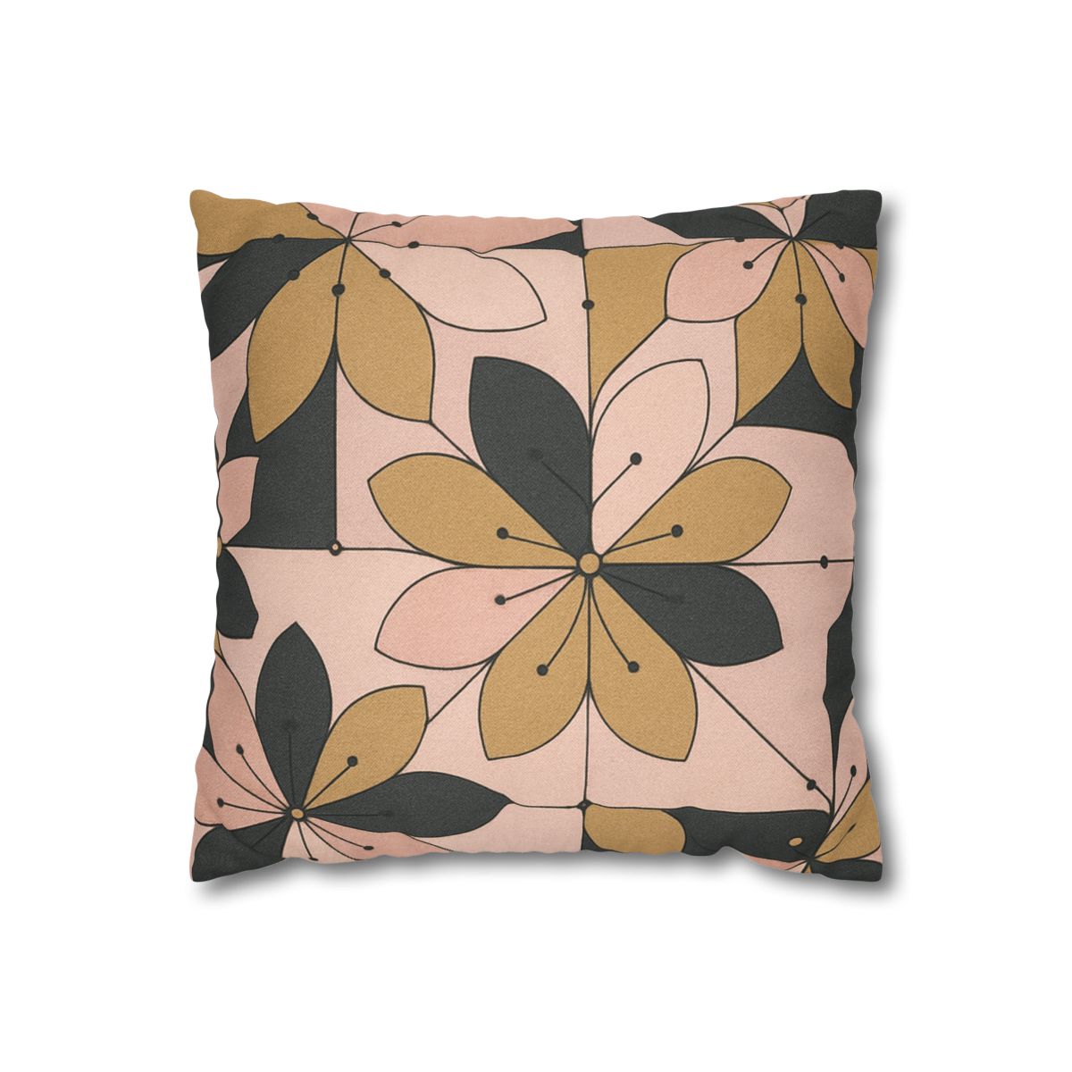 Petal Circuit Mosaic designer print pillow cases