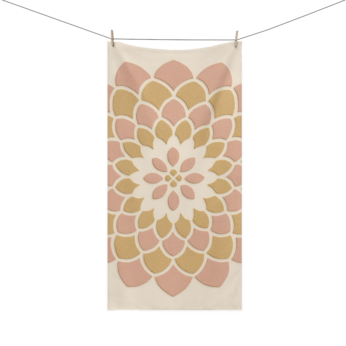 Petal Circuit Mosaic soft cotton towels