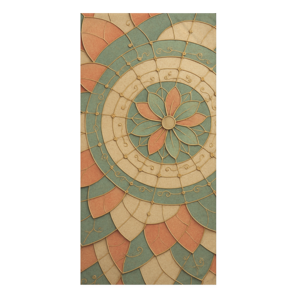 Petal Circuit Mosaic designer printed towels