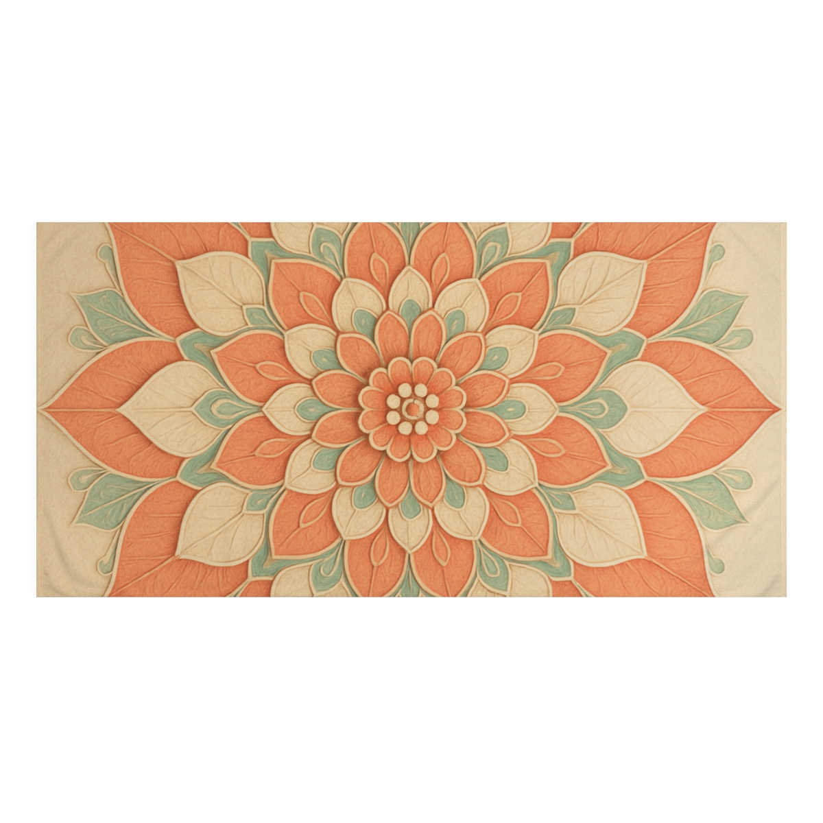 Petal Concentric Mandala trendy hand towels