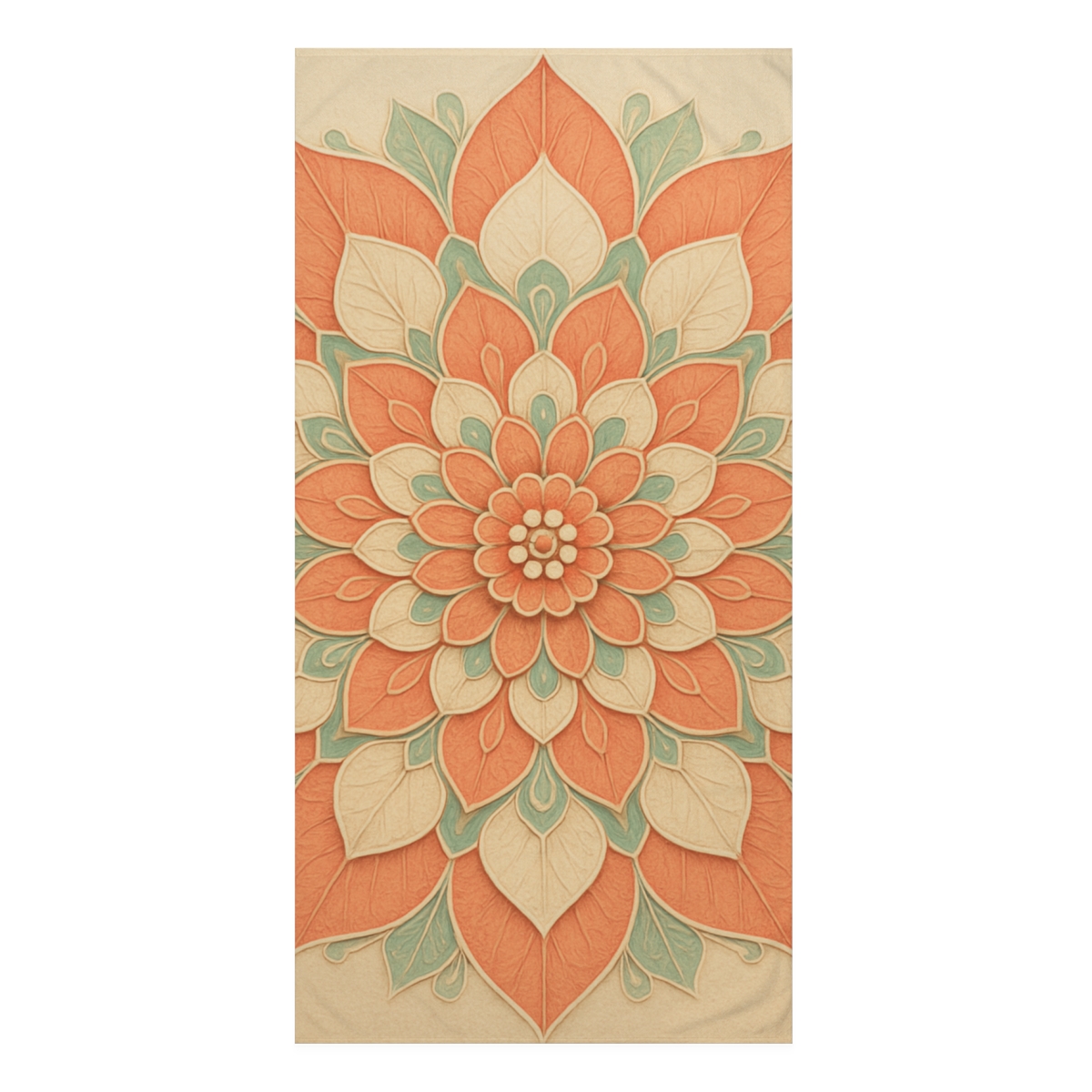 Petal Concentric Mandala trendy hand towels