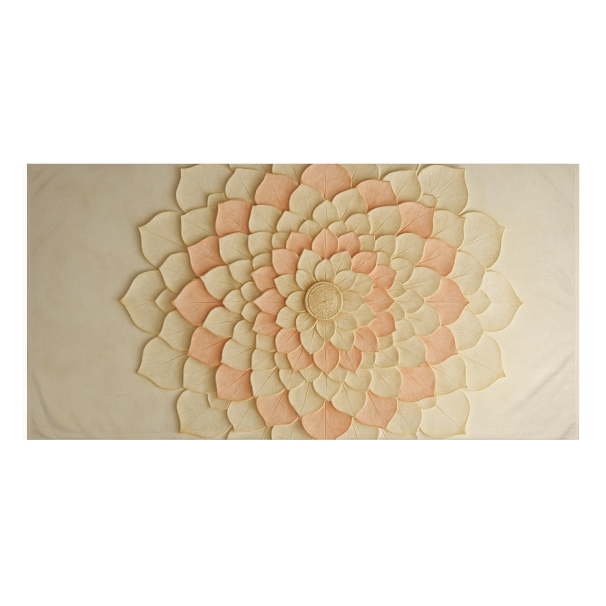 Petal Concentric Mandala decorative home towelscustom towels