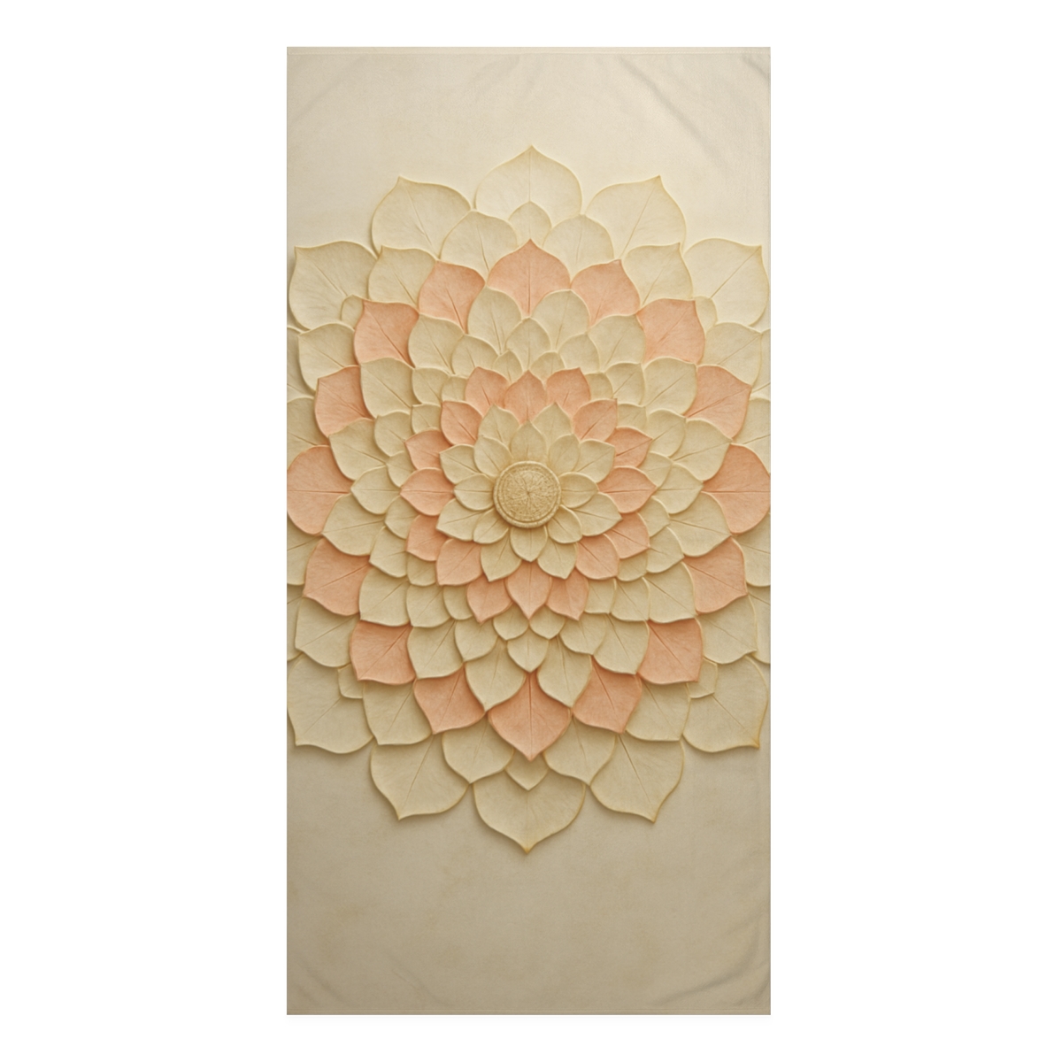 Petal Concentric Mandala decorative home towelscustom towels