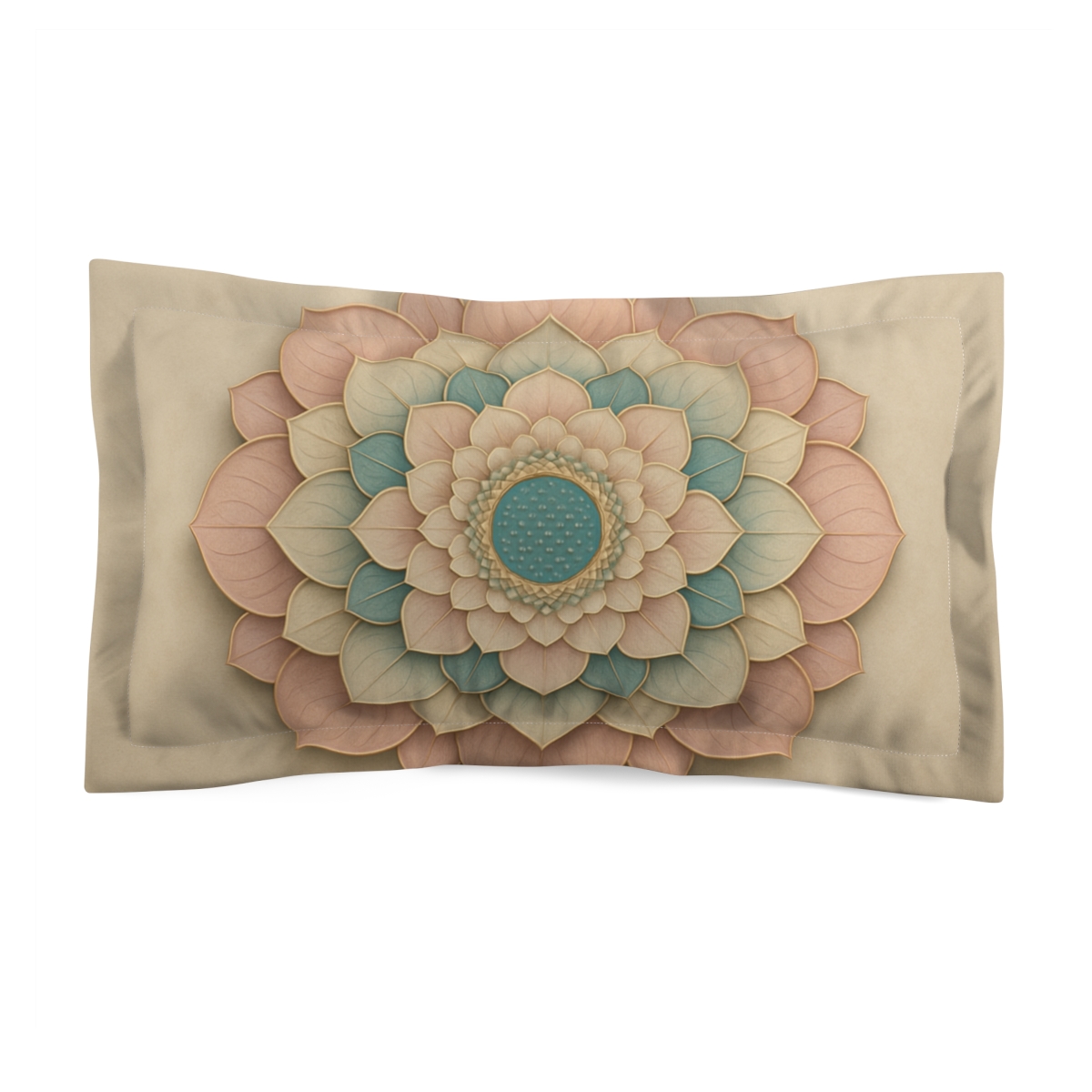 Petal Concentric Mandala unique shape pillows