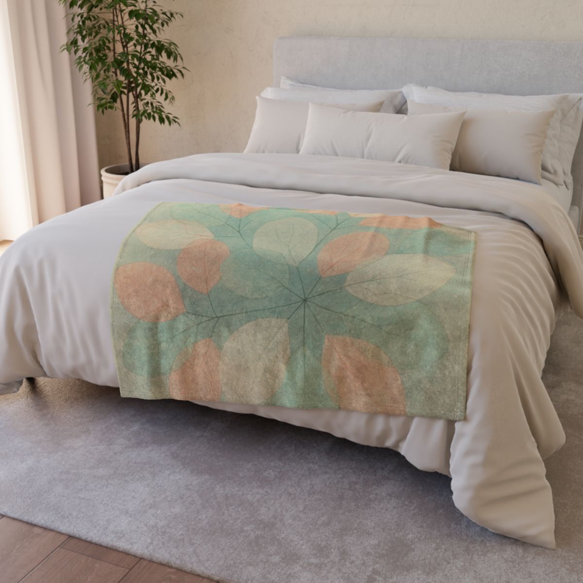 Petal Constellation Mesh designer printed blankets