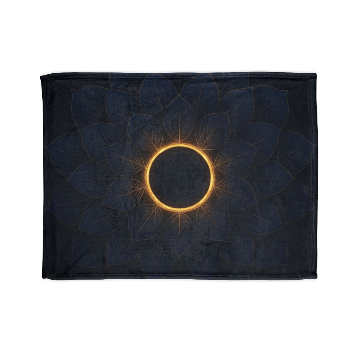 Petal Eclipse Mandala personalized cozy blankets