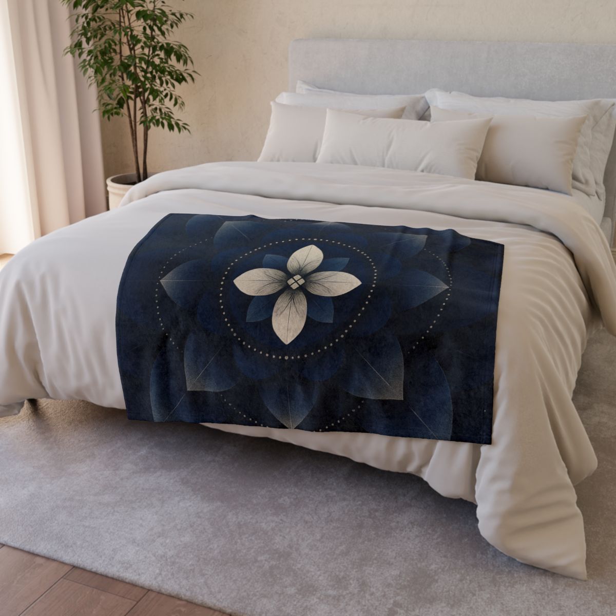 Petal Eclipse Mandala decorative home blankets