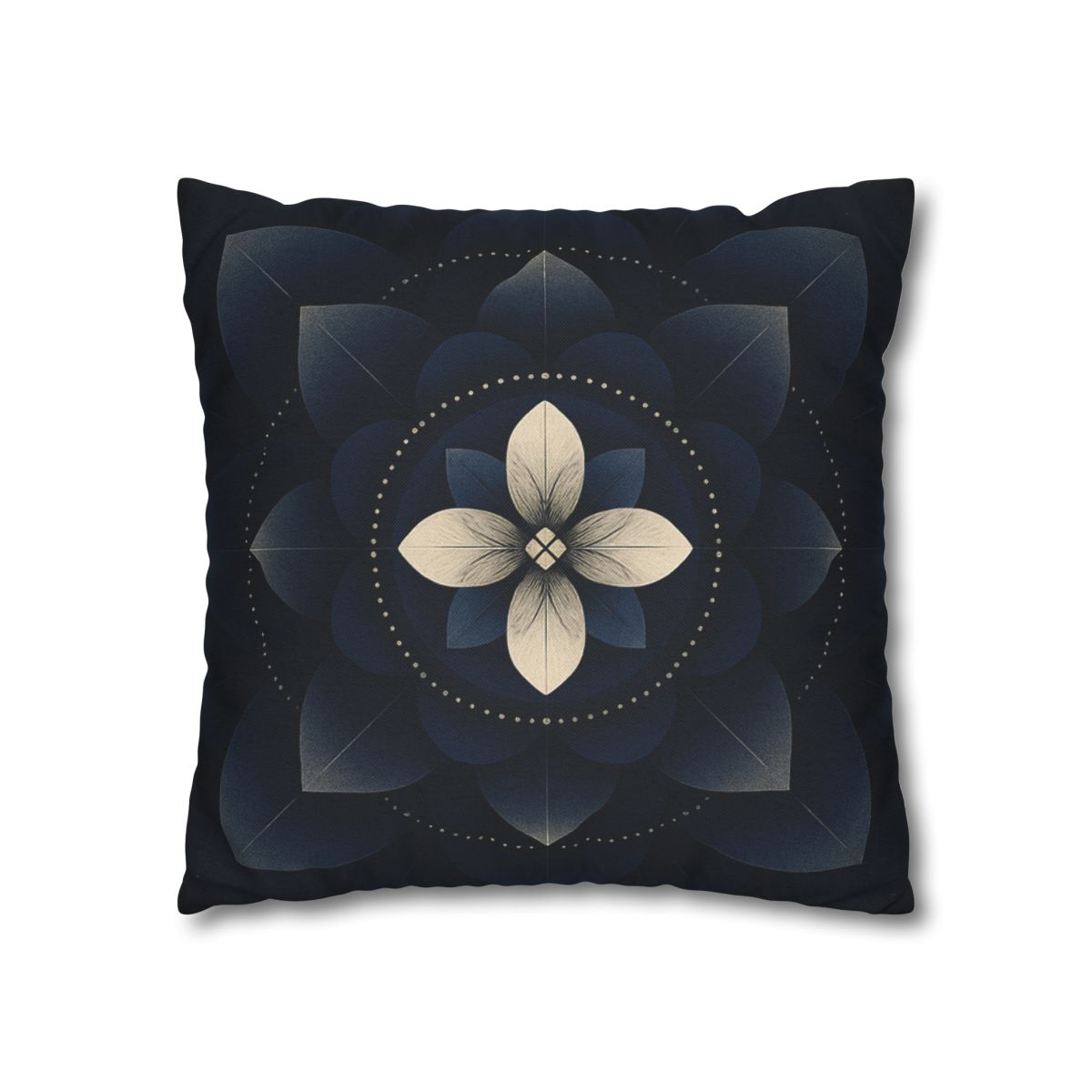 Petal Eclipse Mandala designer print pillow cases