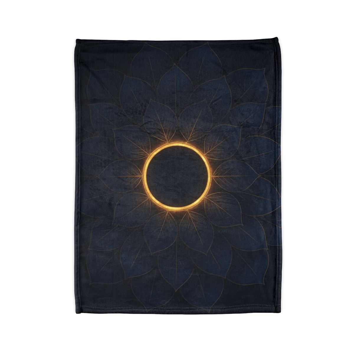 Petal Eclipse Mandala personalized cozy blankets