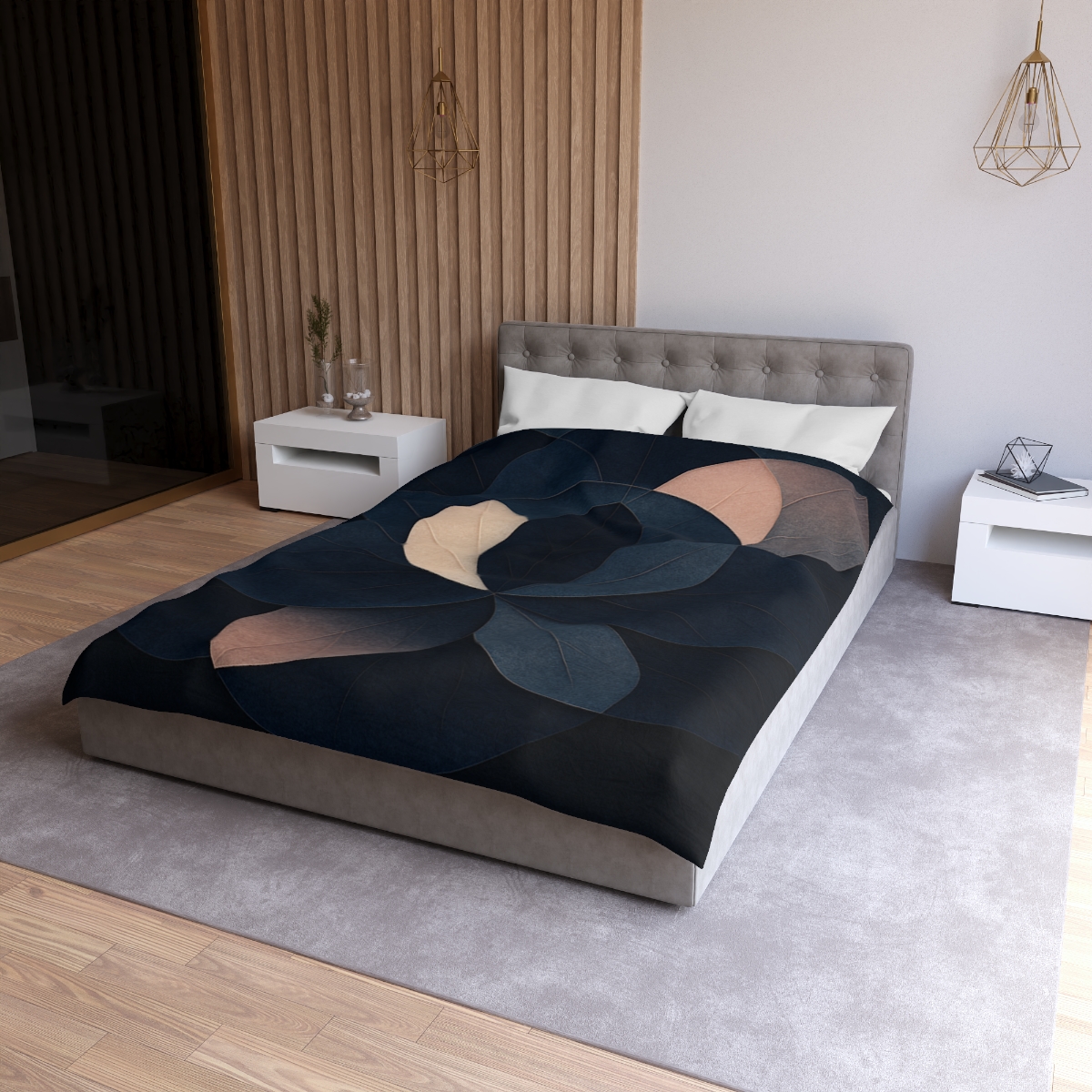 Petal Eclipse Overlays custom duvets