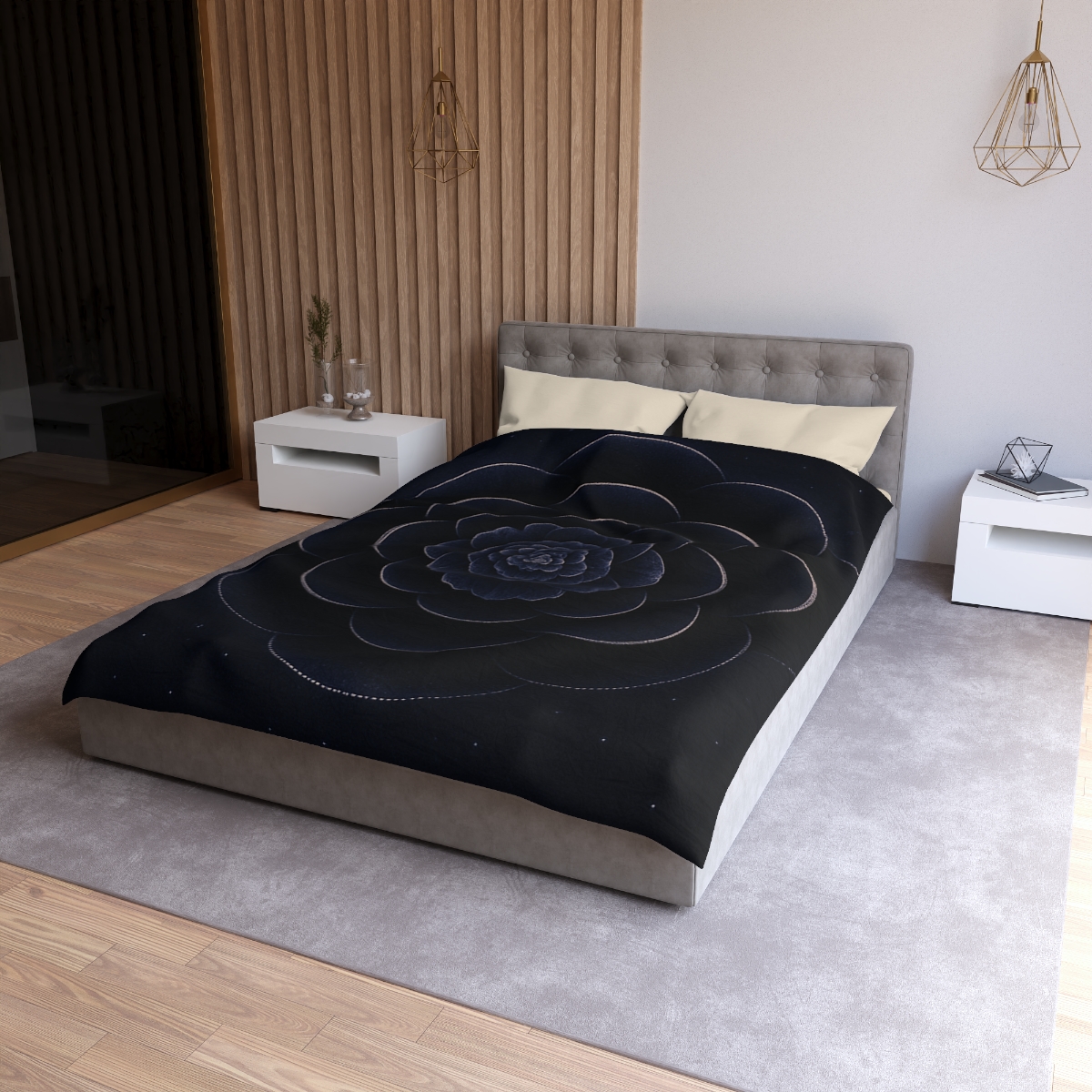 Petal Eclipse Rosette soft comforter duvets