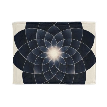 Petal Eclipse Rosette stylish throw blankets