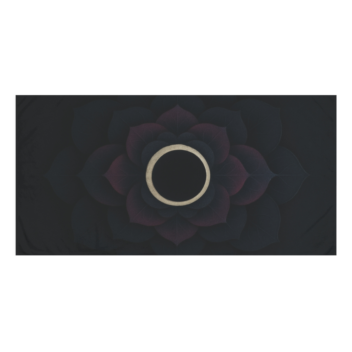 Petal Eclipse Rosette designer printed towels