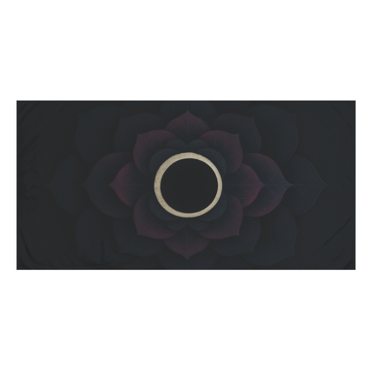 Petal Eclipse Rosette designer printed towels