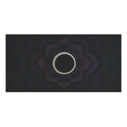 Petal Eclipse Rosette designer printed towels