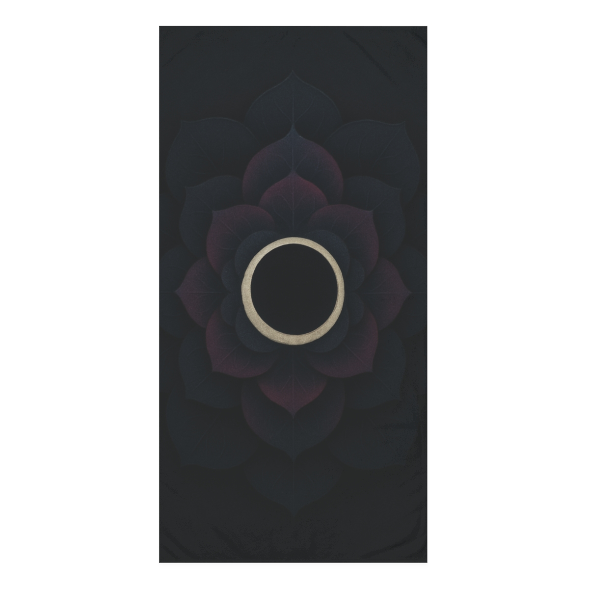 Petal Eclipse Rosette designer printed towels