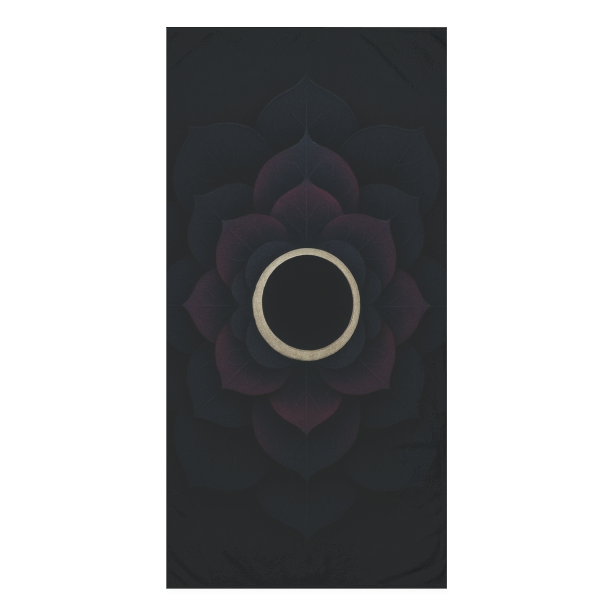 Petal Eclipse Rosette designer printed towels