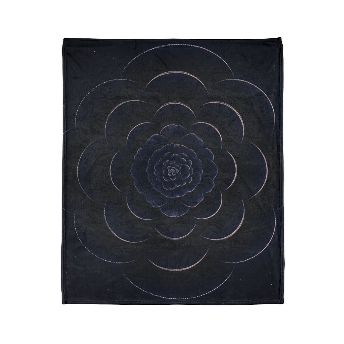 Petal Eclipse Rosette designer printed blankets