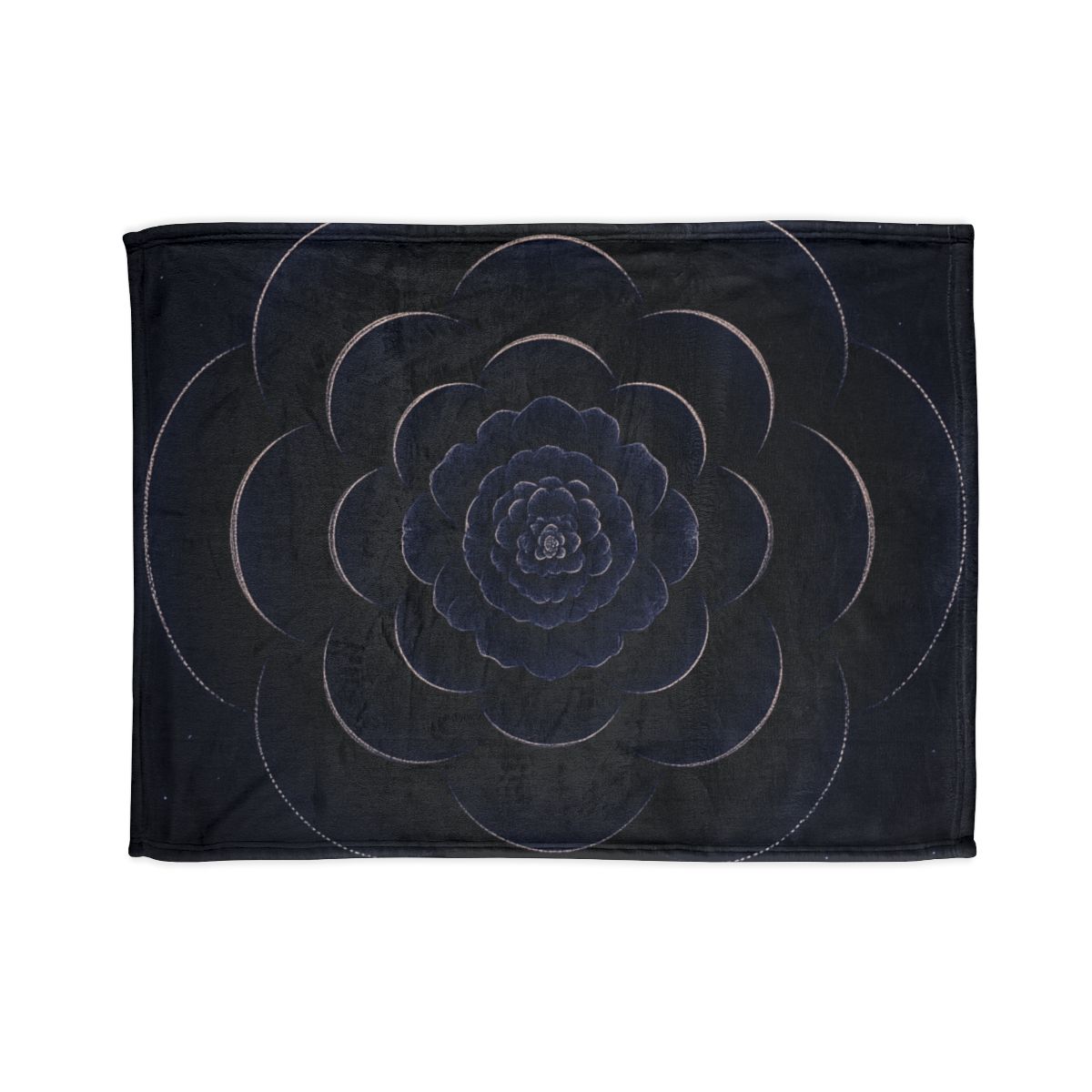 Petal Eclipse Rosette designer printed blankets
