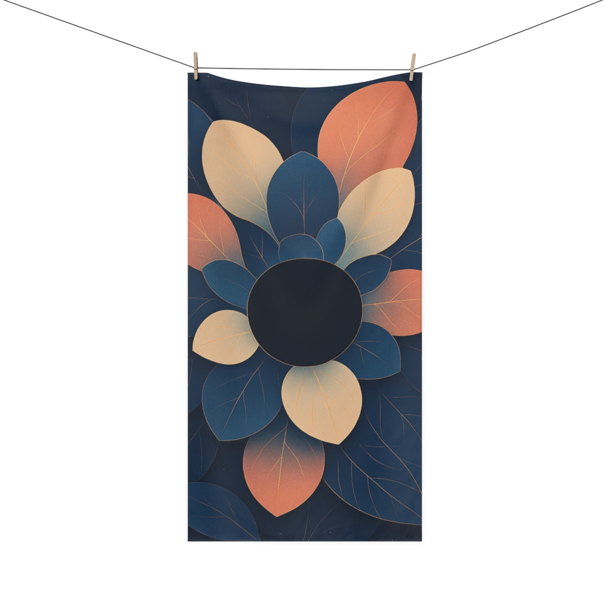 Petal Eclipse Tessellation decorative home towelscustom towels