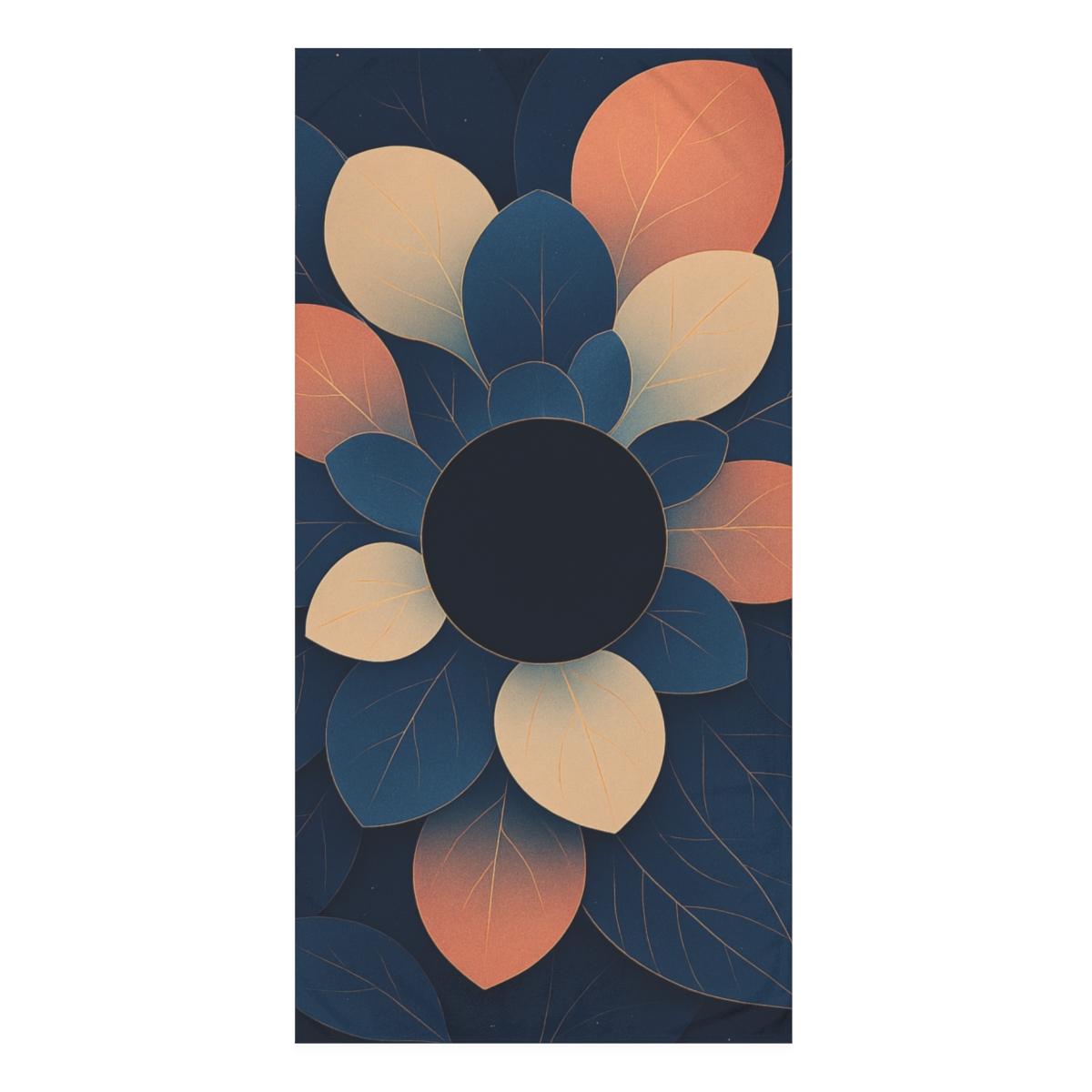 Petal Eclipse Tessellation decorative home towelscustom towels