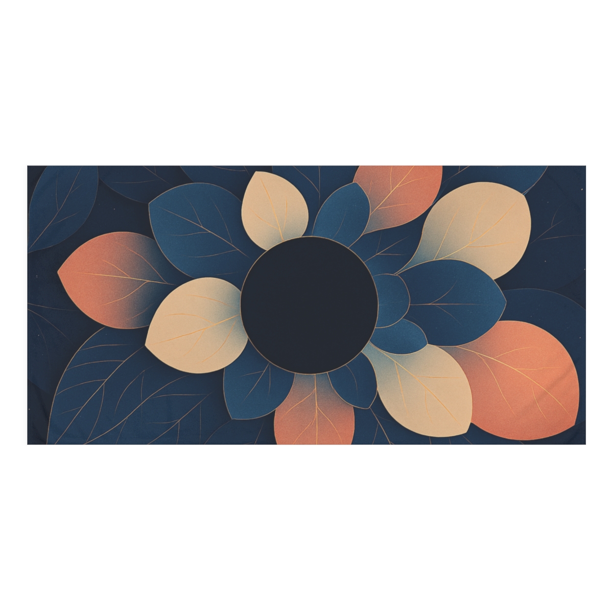 Petal Eclipse Tessellation decorative home towelscustom towels