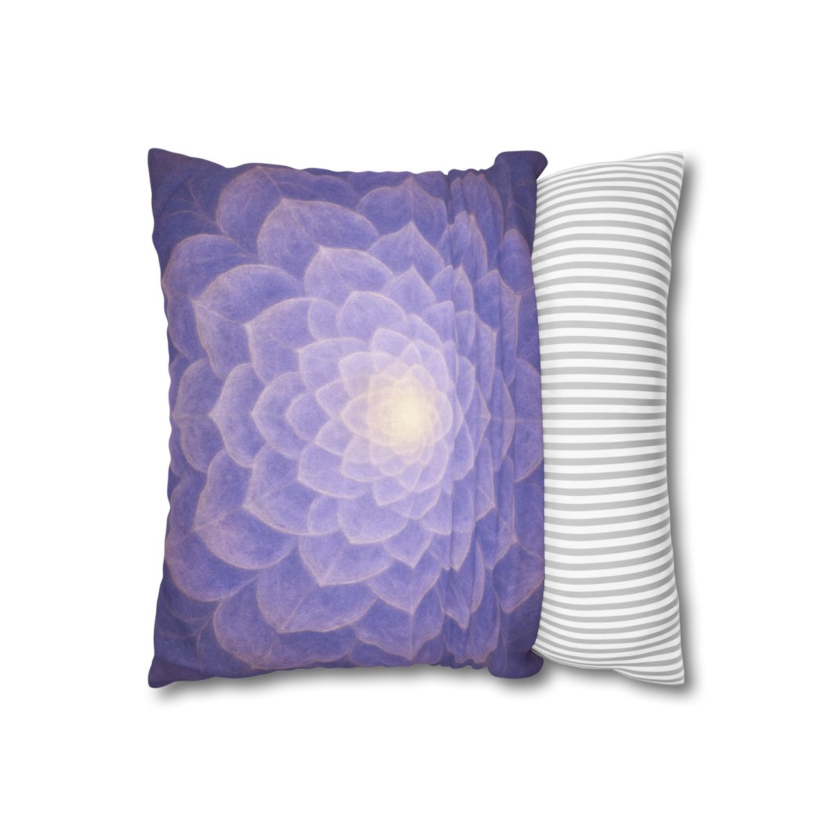 Petal Fractal Rosette soft cotton pillow cases