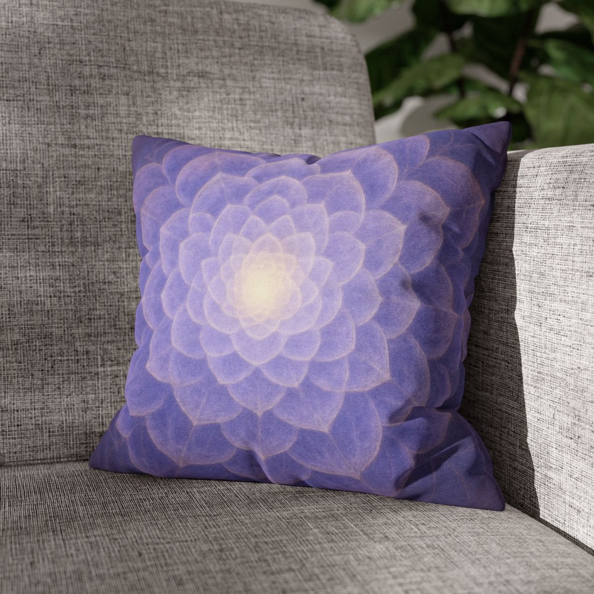 Petal Fractal Rosette soft cotton pillow cases