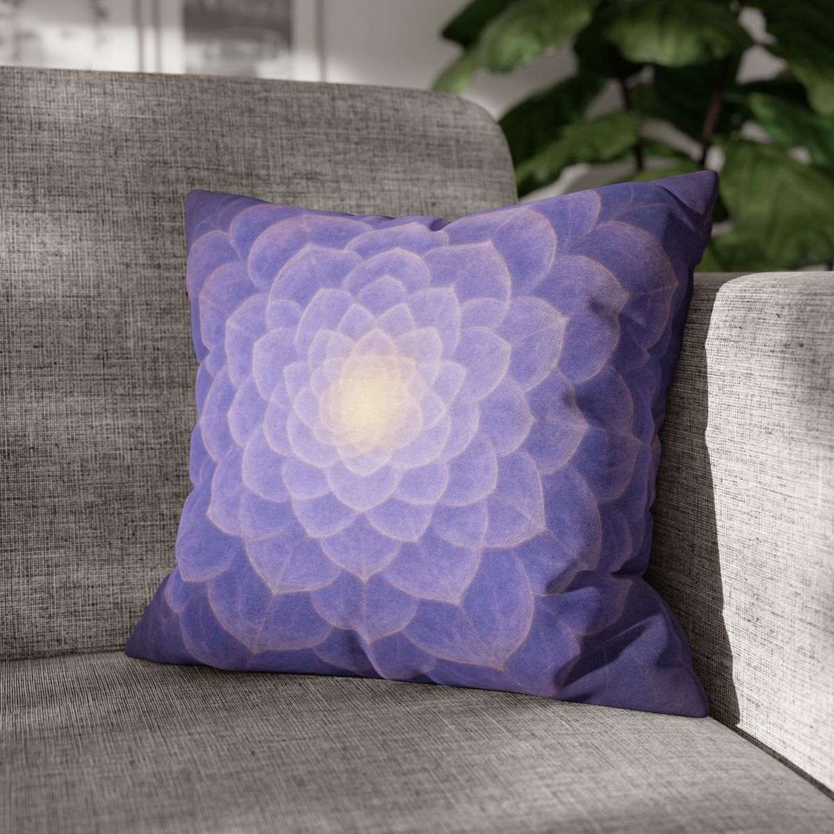 Petal Fractal Rosette soft cotton pillow cases