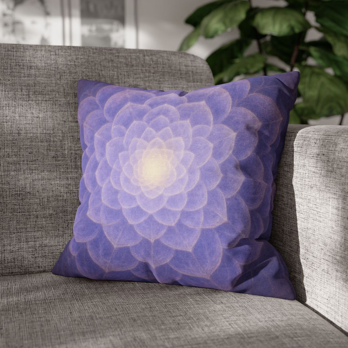 Petal Fractal Rosette soft cotton pillow cases
