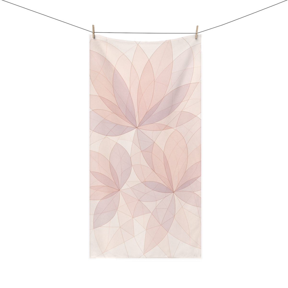 Petal Fragment Geometry custom towels