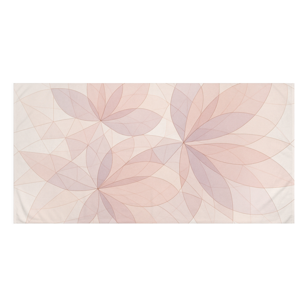 Petal Fragment Geometry custom towels