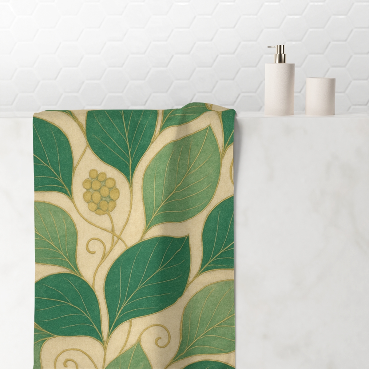 Petal Geometry Array trendy hand towels