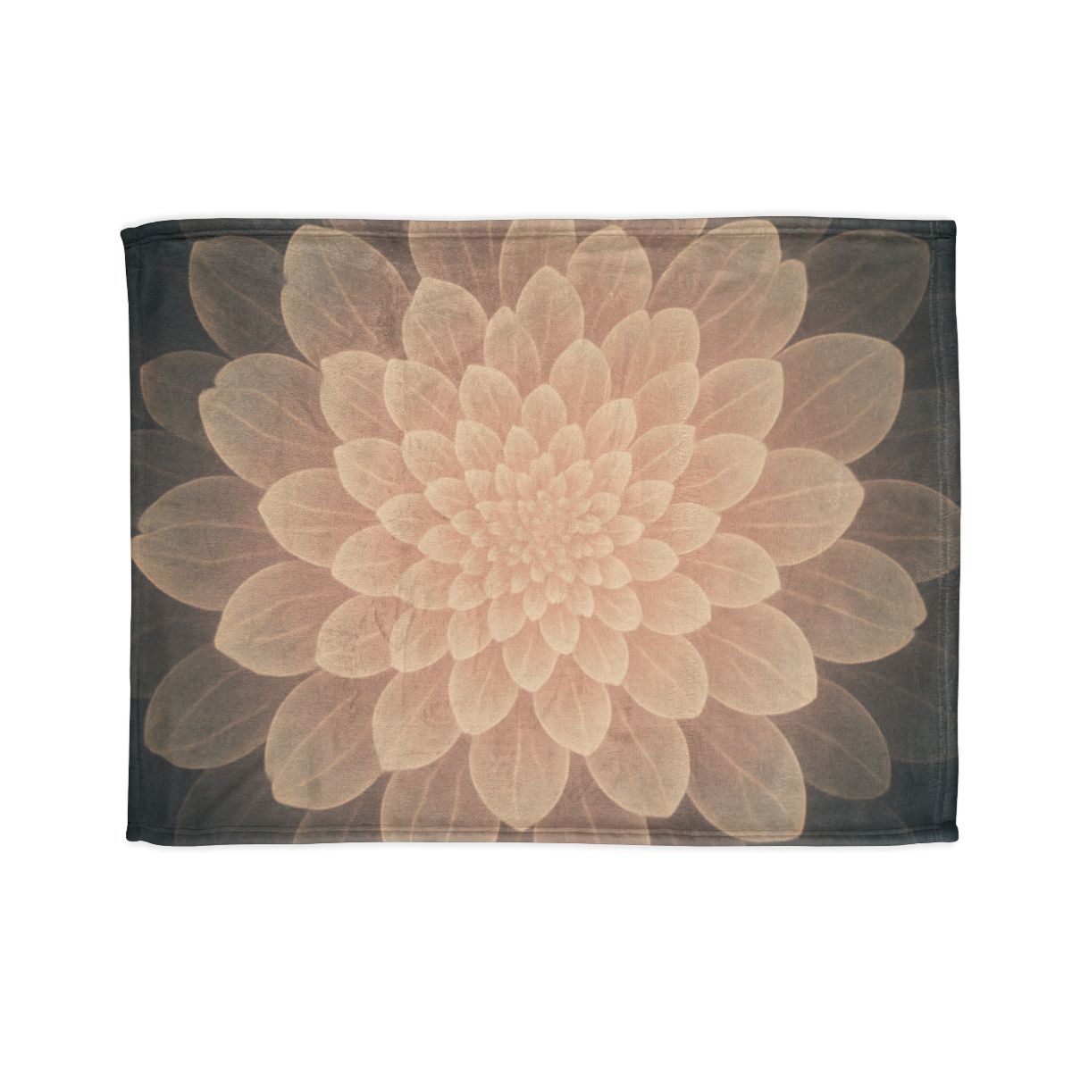 Petal Halo Fractals stylish throw blankets