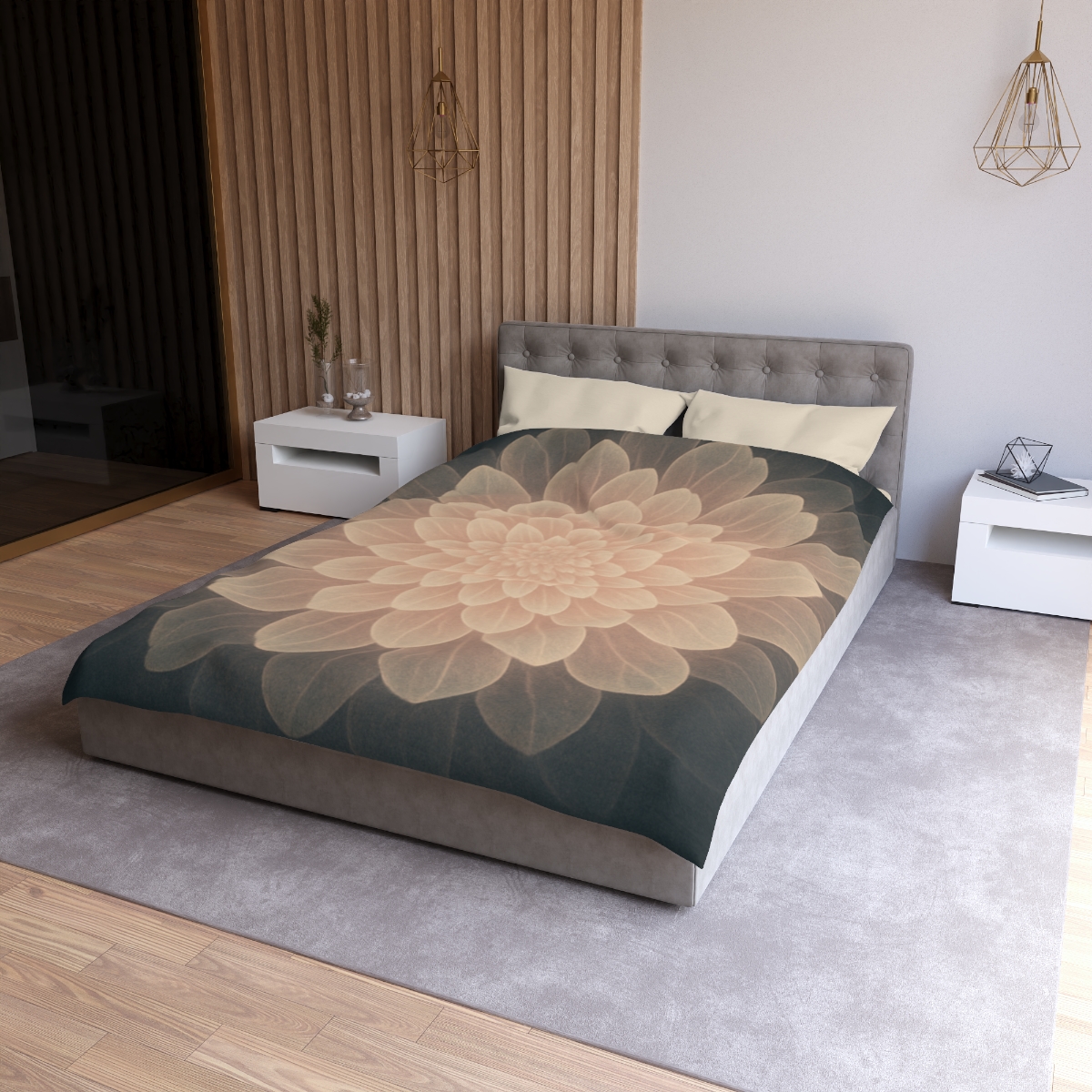 Petal Halo Fractals warm winter duvets