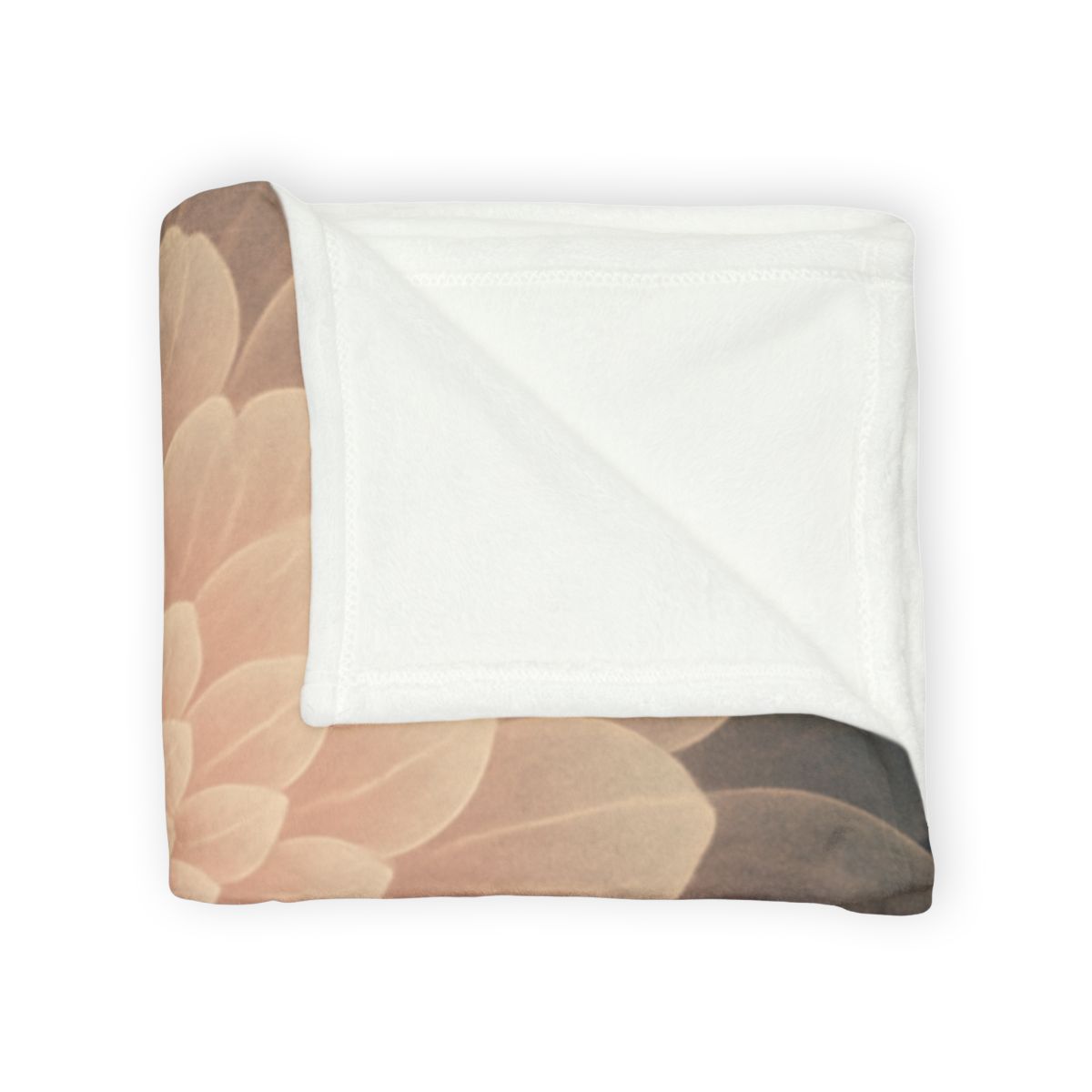 Petal Halo Fractals stylish throw blankets