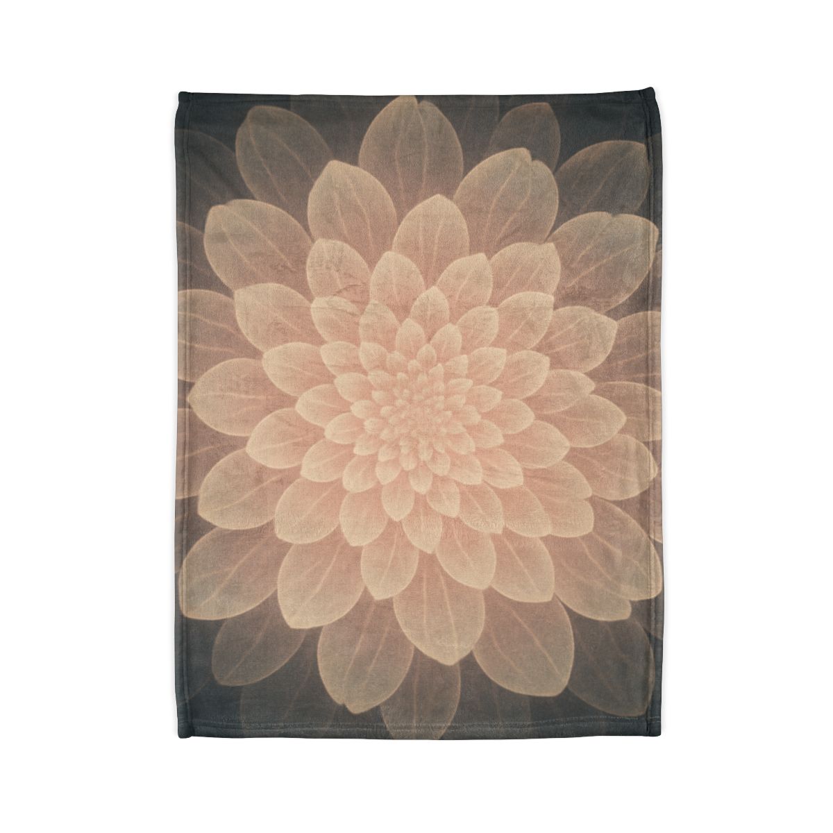 Petal Halo Fractals stylish throw blankets