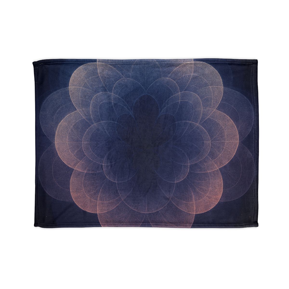 Petal Halo Interference soft fleece blankets