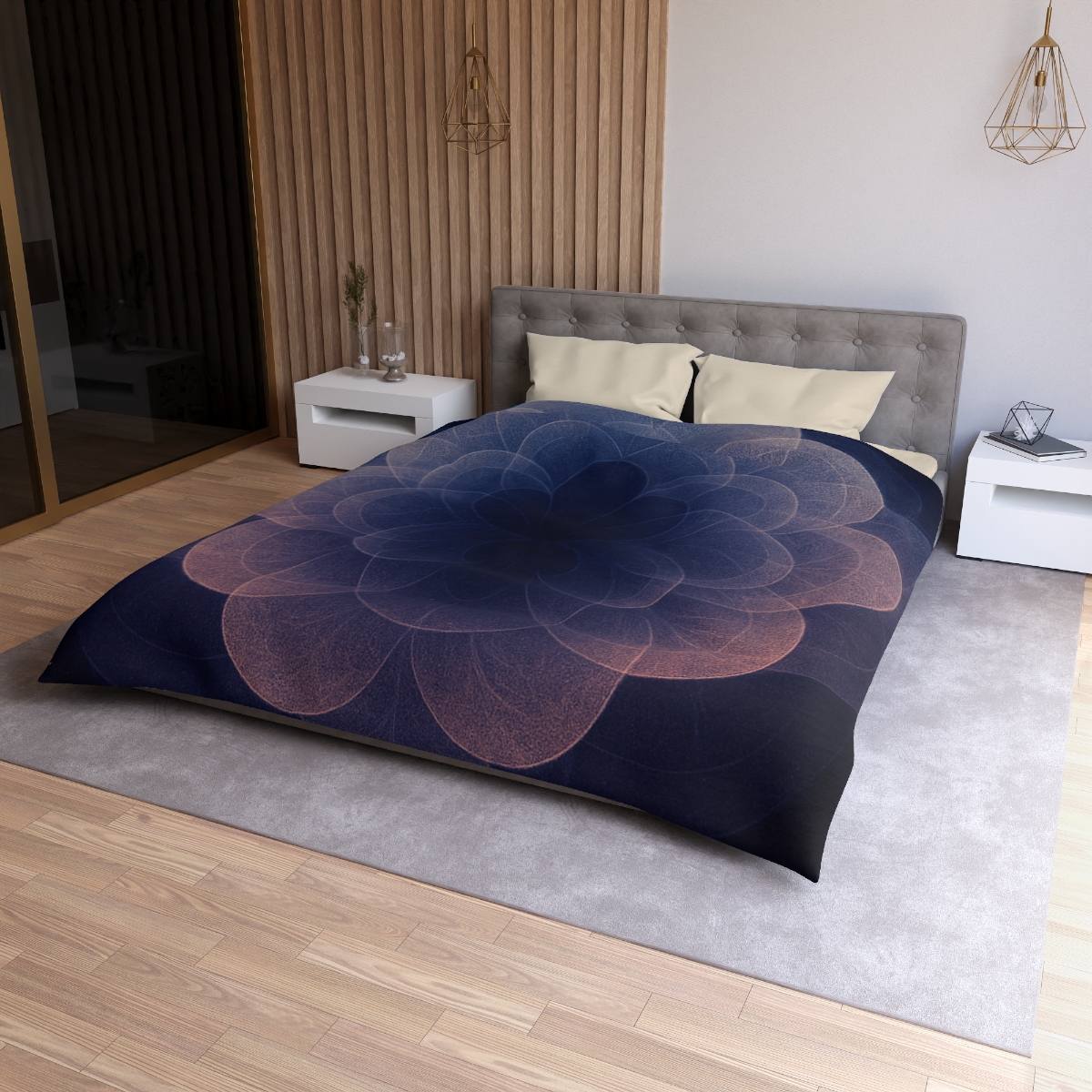 Petal Halo Interference personalized bedding duvets