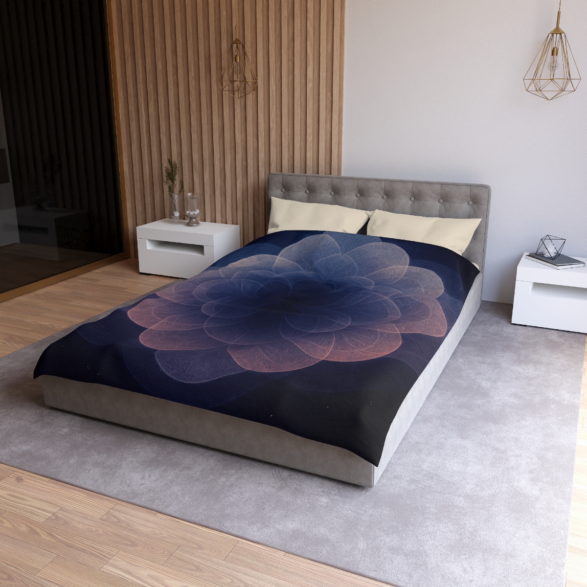 Petal Halo Interference personalized bedding duvets