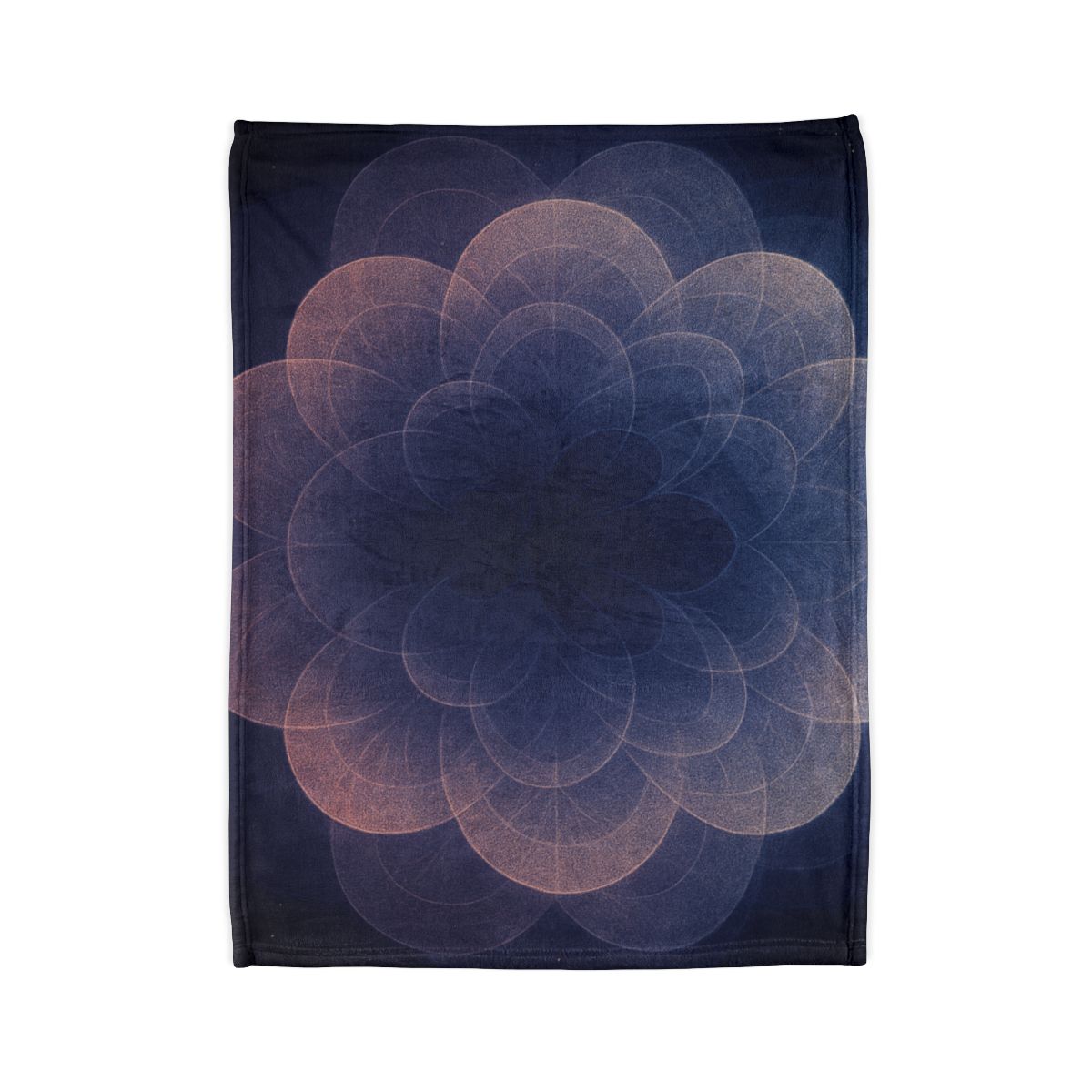 Petal Halo Interference soft fleece blankets