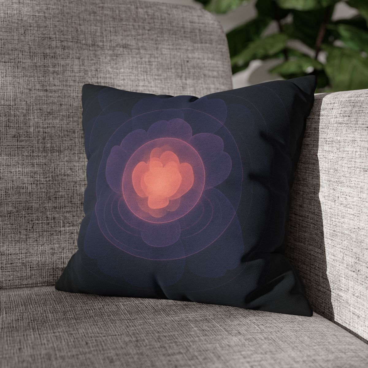 Petal Halo Interference stylish decorative pillowcases
