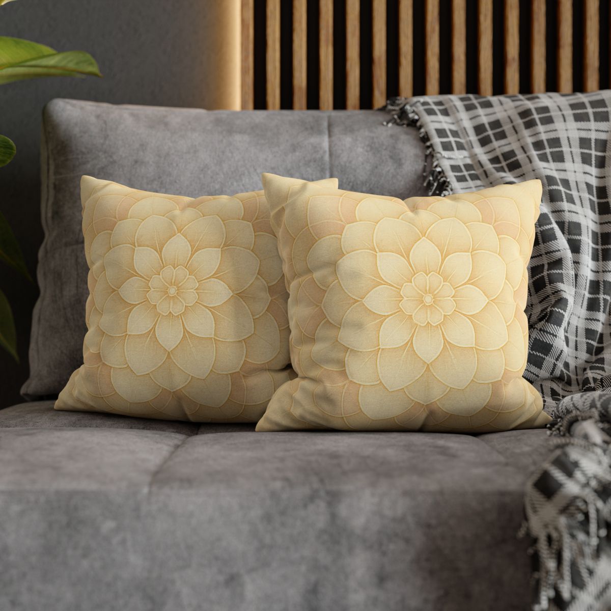 Petal Halo Lattice stylish decorative pillowcases