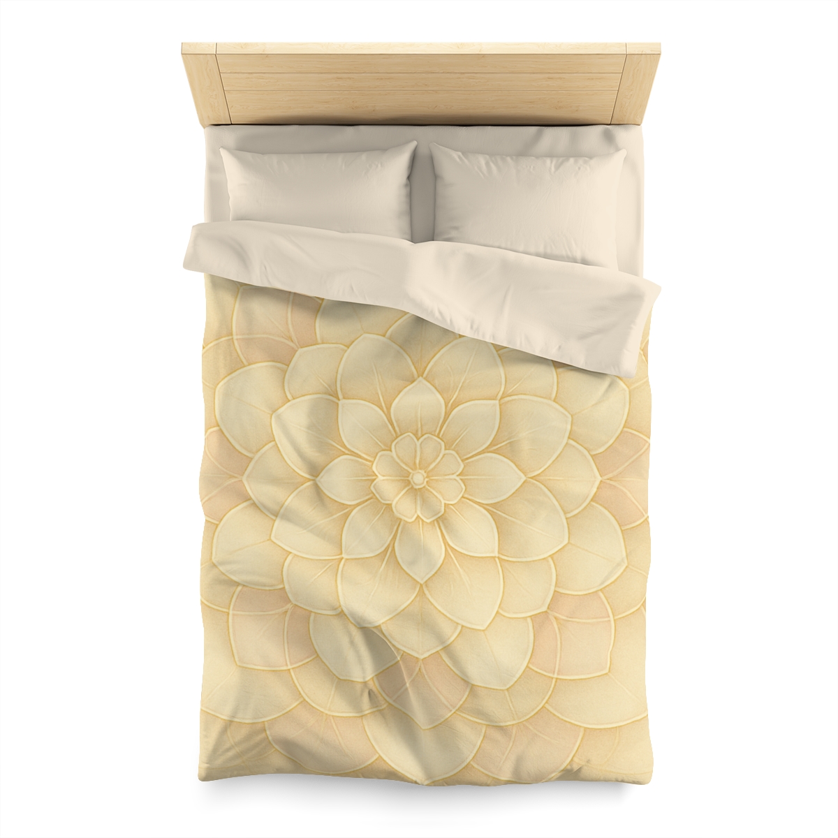 Petal Halo Lattice designer printed duvets