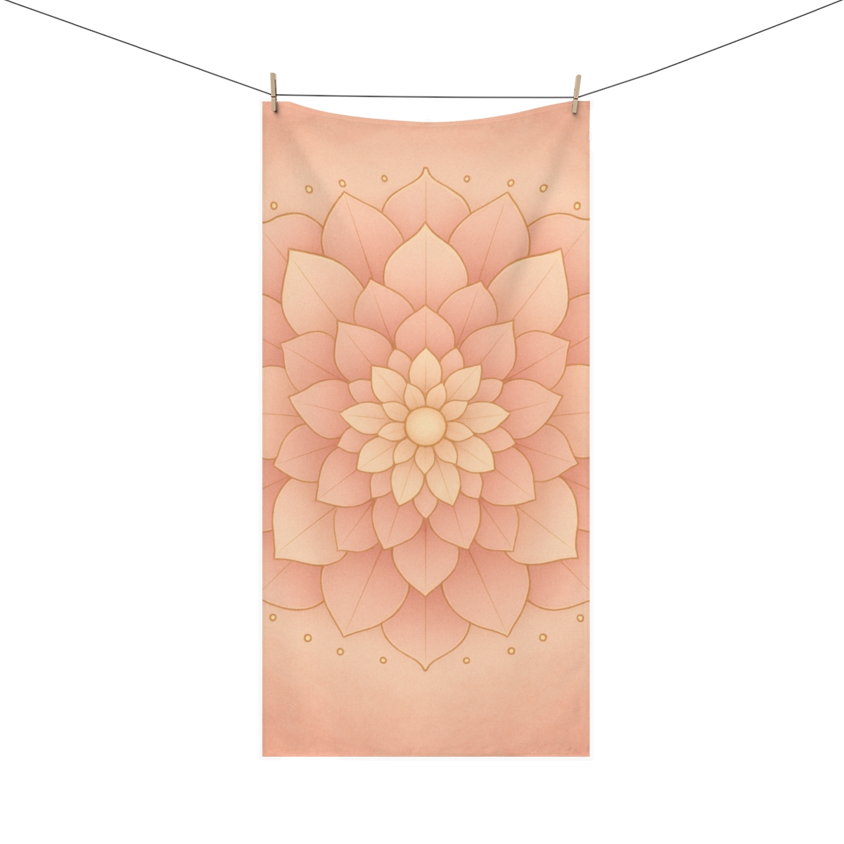Petal Halo Mandala trendy hand towels