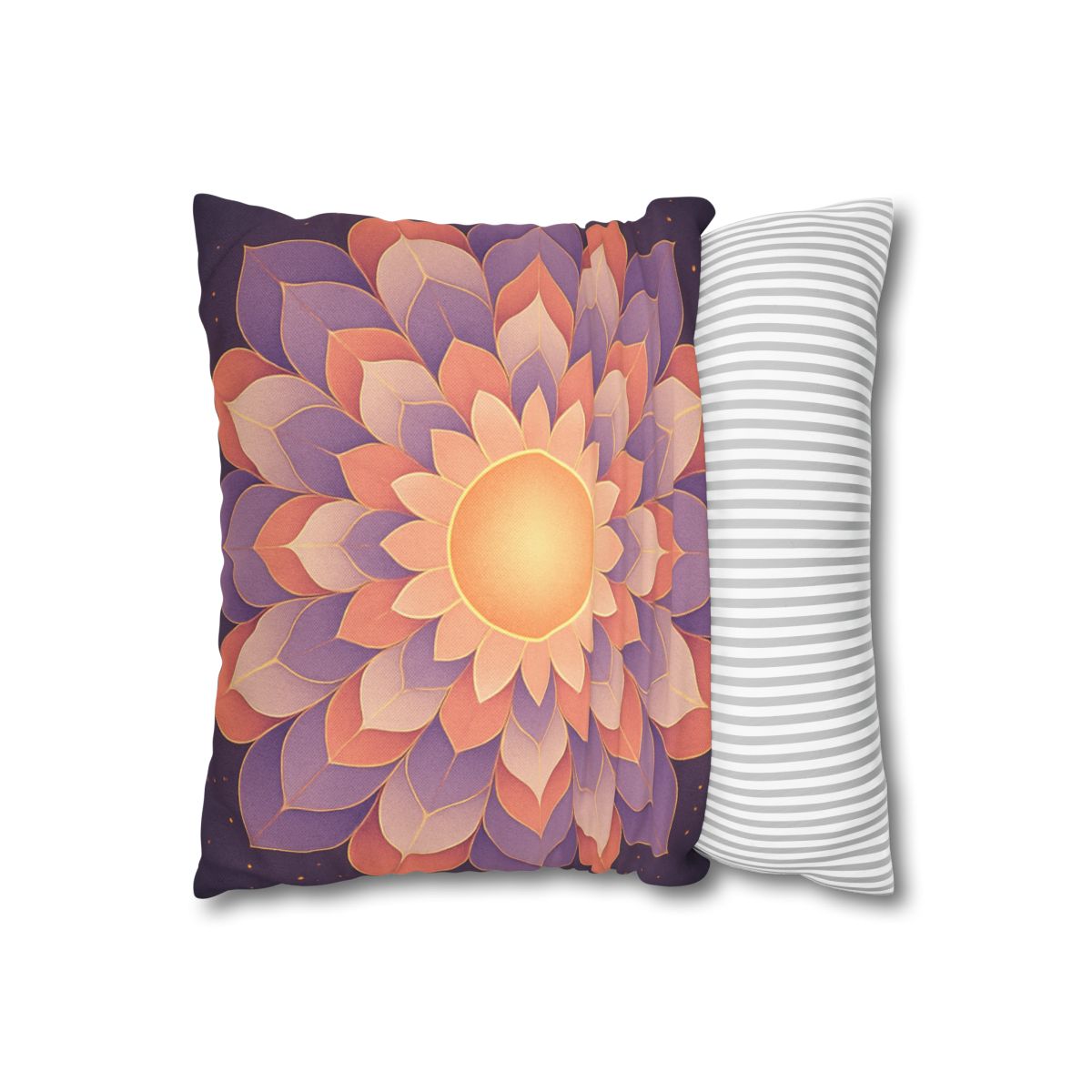Petal Halo Mandala Drift unique gift pillow cases
